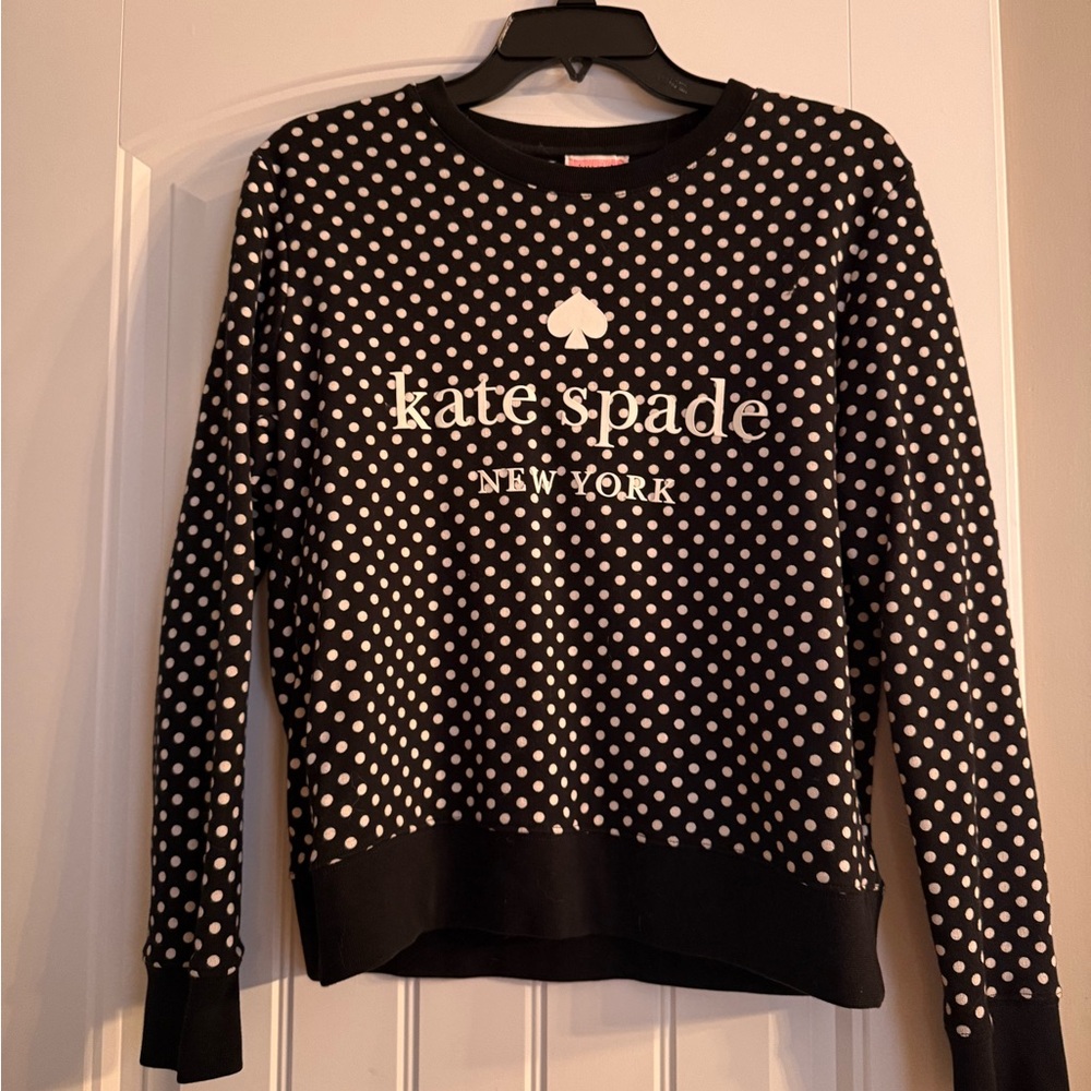 Kate Spade Black and White Polka Dot Top